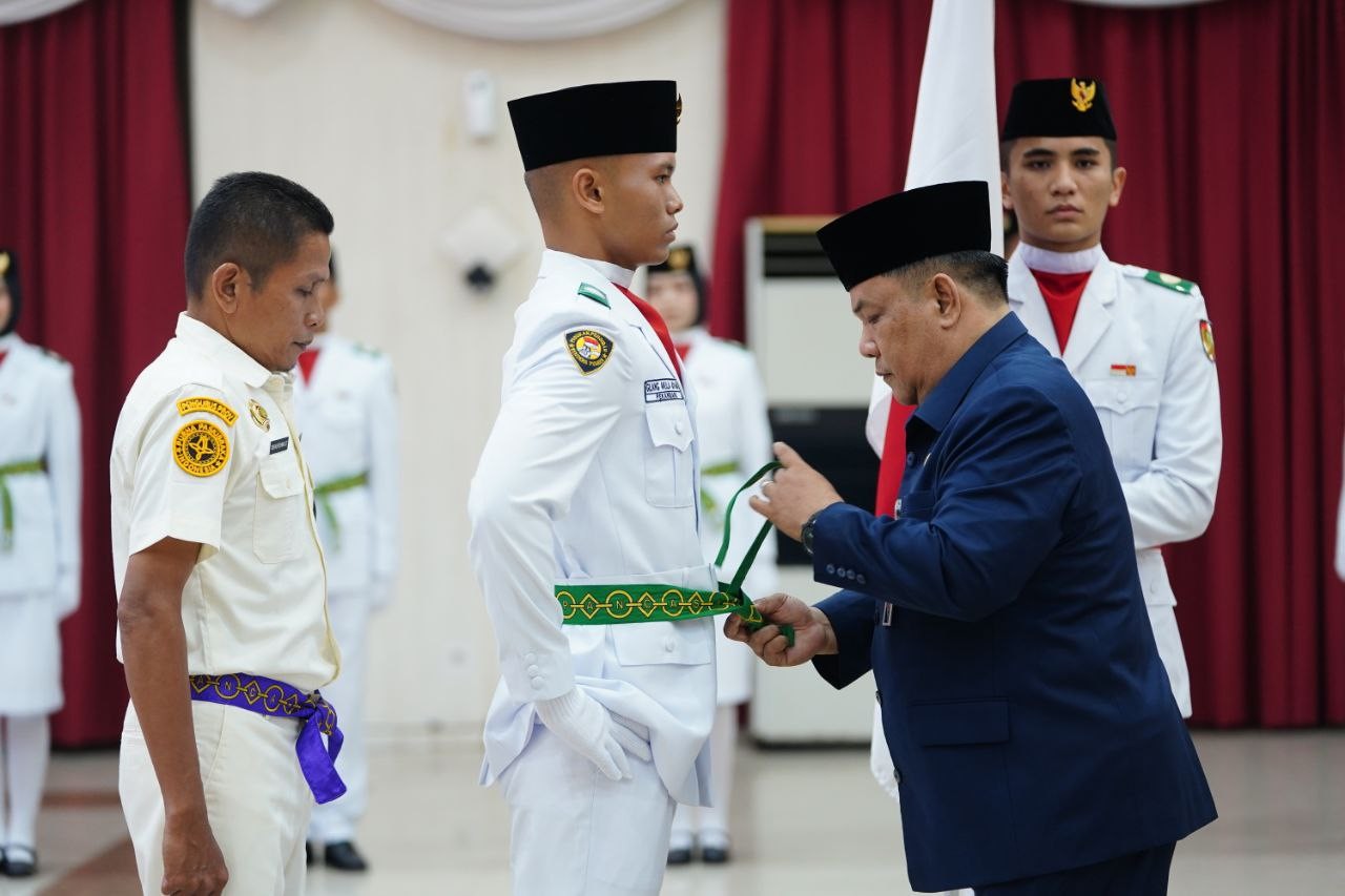 Pengukuhan 36 Anggota Paskibraka Provinsi Riau Tahun 2023